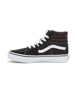 Zapatilla Niño Vans Sk8-Hi Negra Blanca