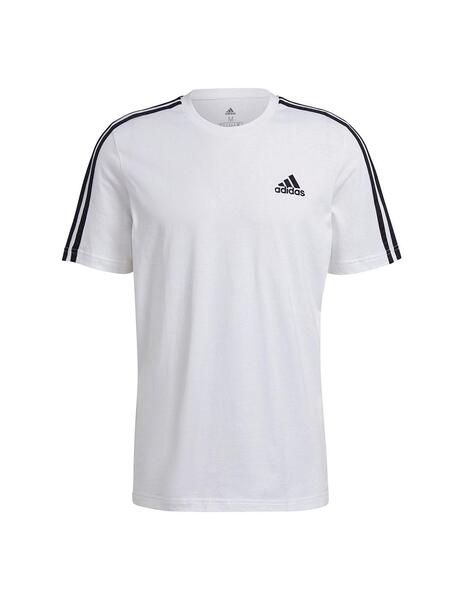 Camiseta Hombre adidas 3s Blanco/Negro