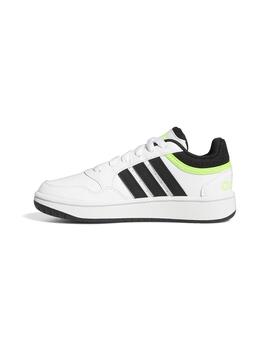 Zapatilla Junior adidas Hoops 3.0 Blanco/Negro