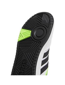 Zapatilla Junior adidas Hoops 3.0 Blanco/Negro