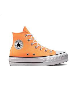 Zapatilla Mujer Converse Ctas Lift hi Plat. Naranj