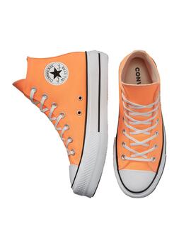 Zapatilla Mujer Converse Ctas Lift hi Plat. Naranj