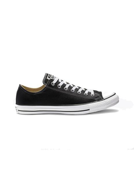 Pegajoso Retorcido Irregularidades Zapatilla Unisex Converse All Star OX Piel Negra