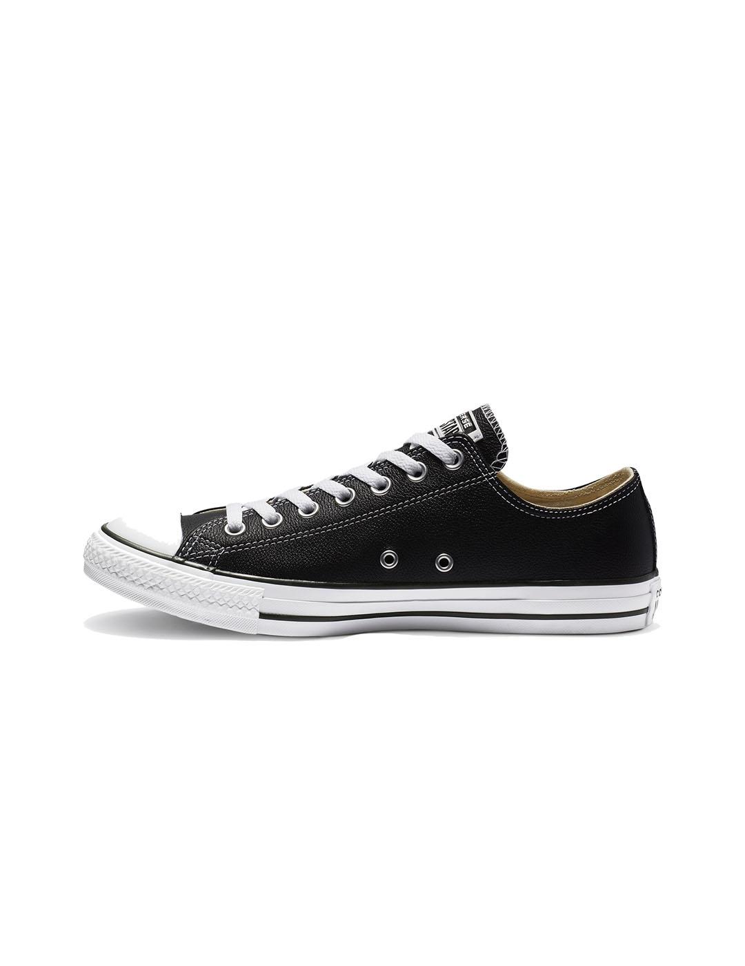 Zapatilla Unisex Converse  All Star OX Piel Negra