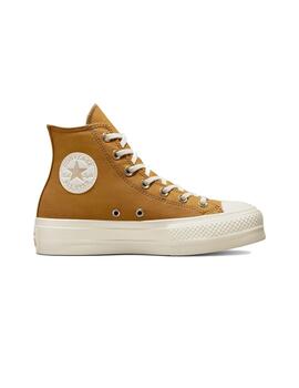 Zapatilla Mujer Converse Cts Lift Hi Plat. Mostaz