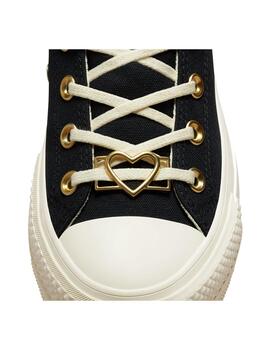 Zapatilla Mujer Converse Platform Hearts Negra Cor