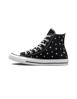 Zapatilla Mujer Convers  Embroidered Negra estrellas