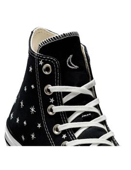 Zapatilla Mujer Convers  Embroidered Negra estrellas