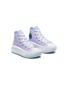 Zapatilla Junior Converse Move Hi Violeta