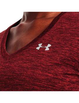 Camiseta Mujer Under Armour Tech™ Roja Granate