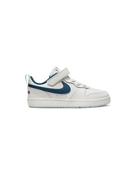 Zapatilla Unisex Nike Court Borough Low Blanco/Azu