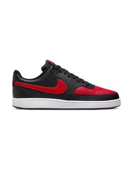 Zapatilla Hombre Nike Court Vision Low Negra Roja