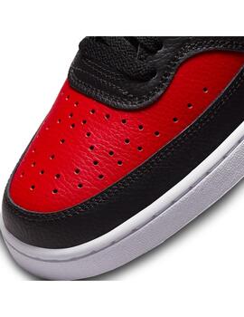 Zapatilla Hombre Nike Court Vision Low Negra Roja