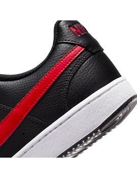 Zapatilla Hombre Nike Court Vision Low Negra Roja