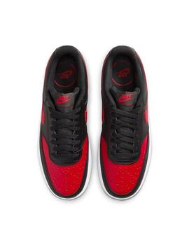 Zapatilla Hombre Nike Court Vision Low Negra Roja