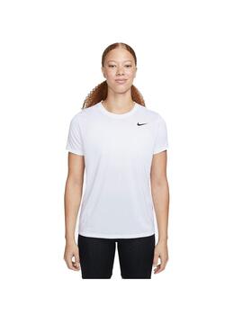 Camiseta Mujer Nike Df Tee Blanca