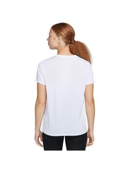 Camiseta Mujer Nike Df Tee Blanca