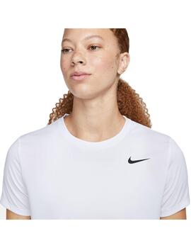 Camiseta Mujer Nike Df Tee Blanca