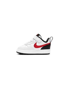 Zapatilla Niñ@ Nike Court Borough Low Blanca Rojo