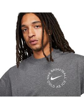Camiseta Hombre Nike Swoosh Gris