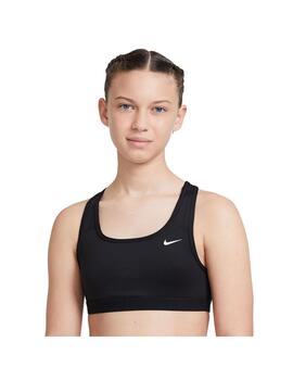 Top Niña Nike Swoosh Negro