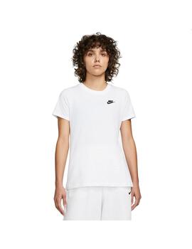 Camiseta Mujer Nike Nsw Club Blanca