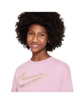 Sudadera Niña Nike Nsw Icn Crew Rosa