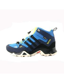 Bota adidas Terrex Mid Niño Azul