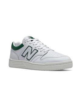 Zapatilla Unisex New Balance 480 Blanca Verde