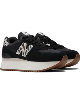 Zapatilla Mujer New Balance 574 Negro Print.