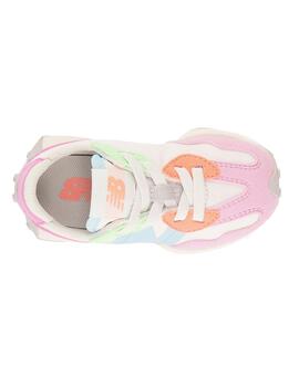 Zapatilla Baby New Balance Multicolor 327 Blanco