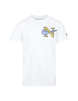 Camiseta Niño Nike Globe Blanca
