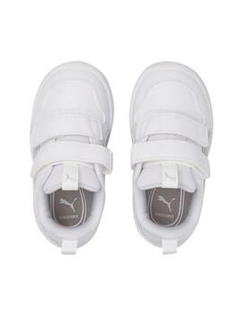 Zapatilla Baby Puma Multiflex Glitz Blanco/Brillo