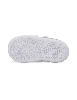 Zapatilla Baby Puma Multiflex Glitz Blanco/Brillo