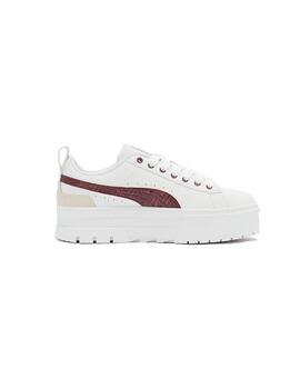 Zapatilla Mujer Puma Mayze Swirl Blanco Granate