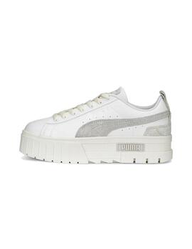 Zapatilla Mujer Puma Mayze Trifted Blanca Gris