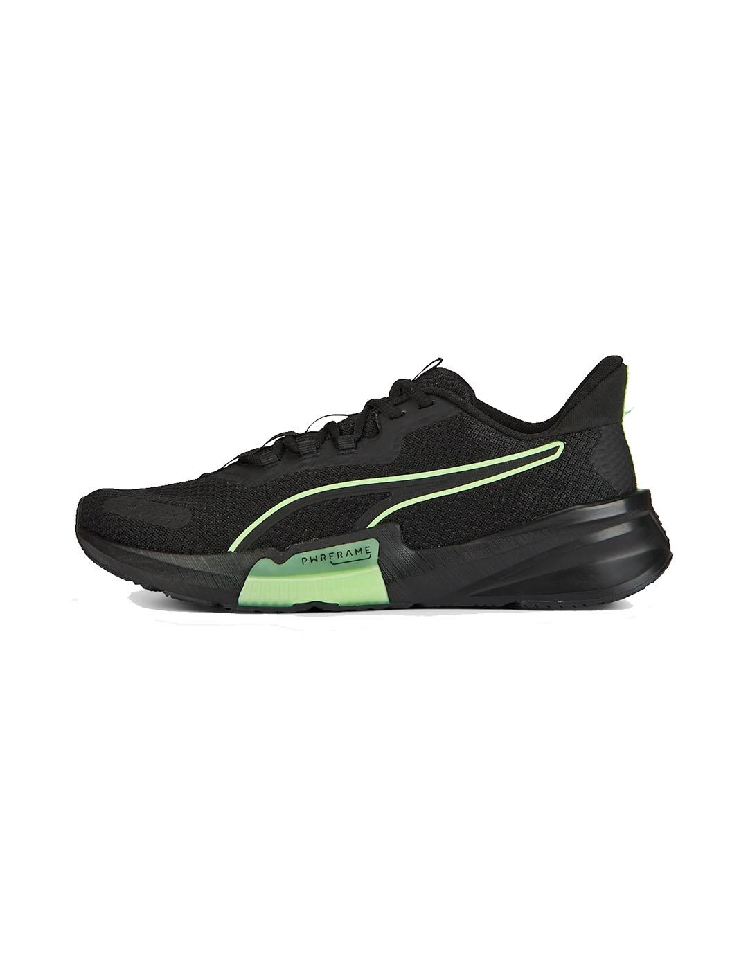 Zapatilla Hombre Puma PwrFrame TR 2 Negro/Flúor