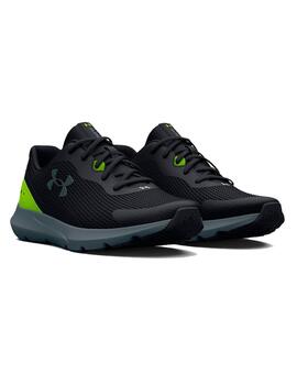 Zapatilla Hombre Under Armour Surge 3 Negra Gris