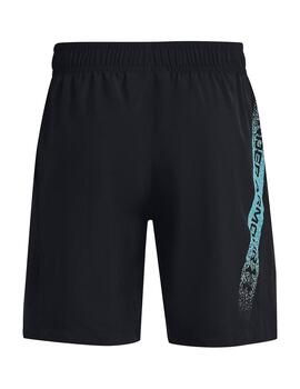 Short Hombre Under Armour Woven Graphic Negro Azul