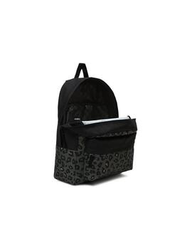 Mochila Unisex Vans Realm Negro Verde Print