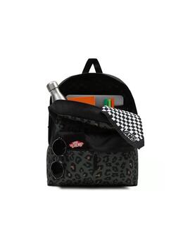 Mochila Unisex Vans Realm Negro Verde Print