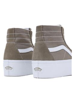 Zapatilla Mujer Vans Sk8-Hi Tapered Khaki