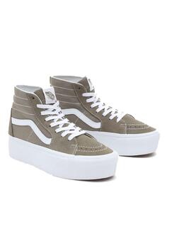 Zapatilla Mujer Vans Sk8-Hi Tapered Khaki