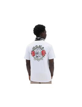 Camiseta Hombre Vans Shaken Skull Blanca