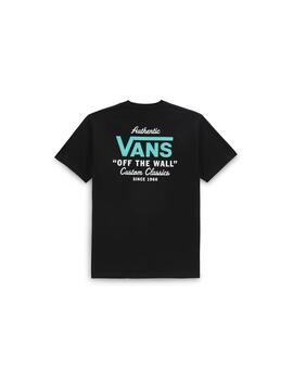 Camiseta Hombre Vans Holder ST Classic Negra Blanc