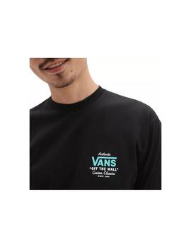 Camiseta Hombre Vans Holder ST Classic Negra Blanc