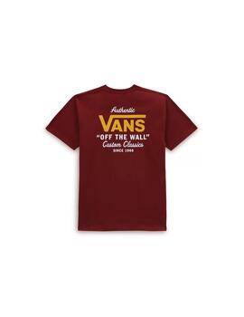 Camiseta Hombre Vans Holder ST Classic Roja