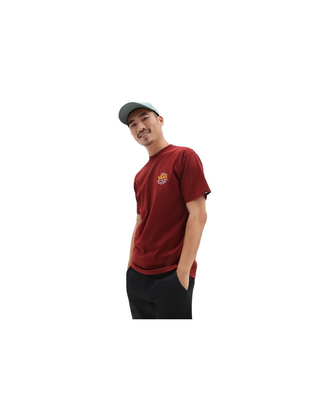 Camiseta Hombre Vans Holder ST Classic Roja