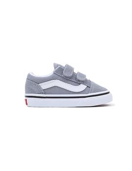 Zapatilla Baby Vans Old Skool V Gris