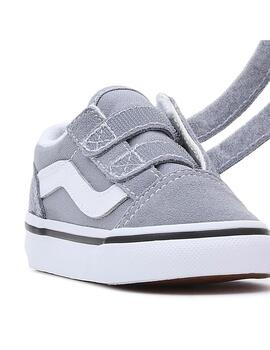 Zapatilla Baby Vans Old Skool V Gris